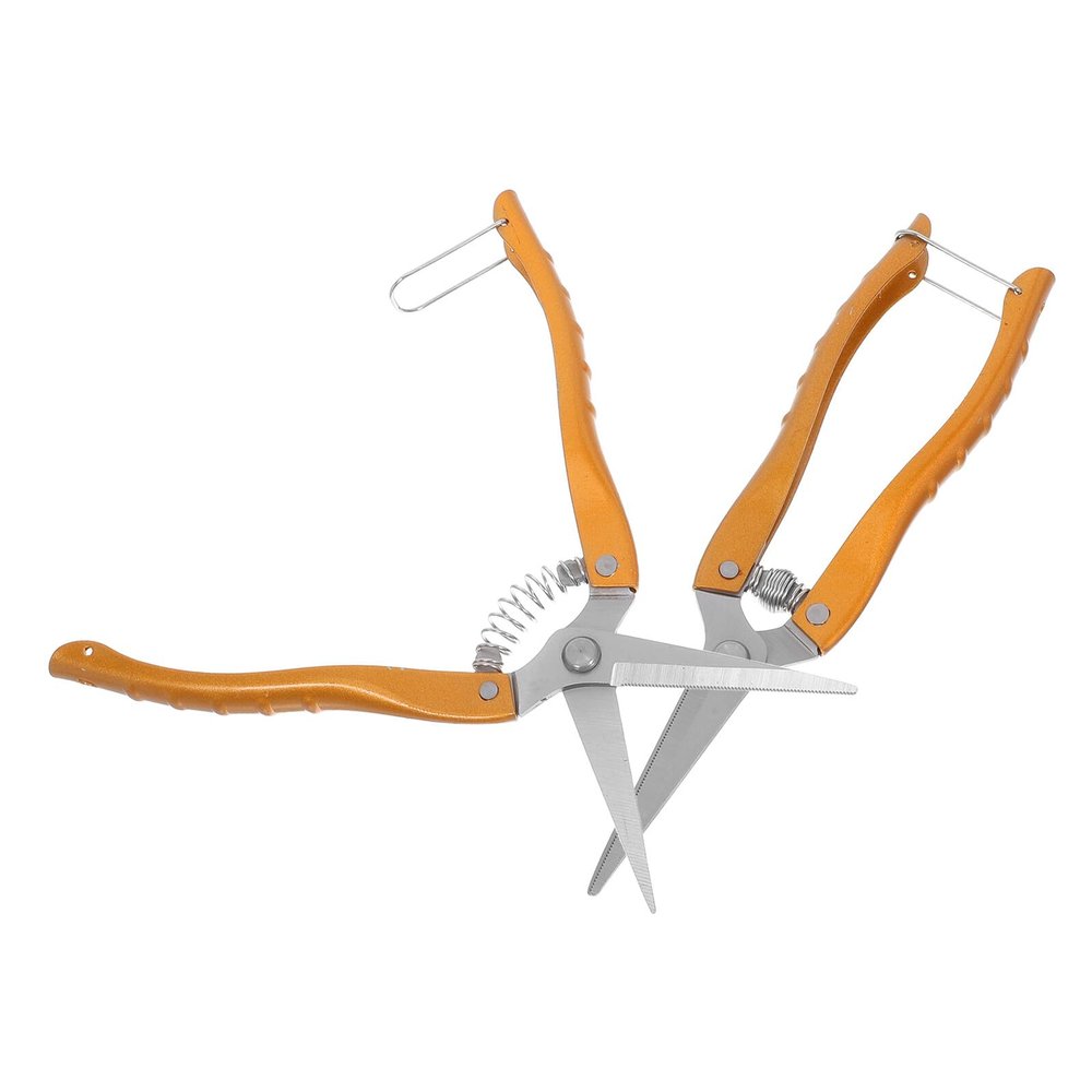 Yardenfun 2-Pack Garden Shears, Fruit-Picking Scissors, Stainless Steel Plant Pruners for Garden and Patio