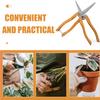 Yardenfun 2-Pack Garden Shears, Fruit-Picking Scissors, Stainless Steel Plant Pruners for Garden and Patio view 3