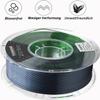 YUANEANG PLA 3D Printer Filament, Satin, Dual-Color, ±0.03 mm Accuracy, 1 kg Spool, 1.75 mm, Black-Green view 2