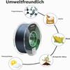 YUANEANG PLA 3D Printer Filament, Satin, Dual-Color, ±0.03 mm Accuracy, 1 kg Spool, 1.75 mm, Black-Green view 4