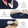Sour Lemon Rug, 200 x 300 cm, 3D Semicircle Pattern, Navy Blue view 3
