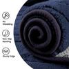 Sour Lemon Rug, 200 x 300 cm, 3D Semicircle Pattern, Navy Blue view 4