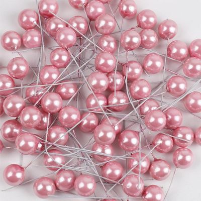 Artificial Christmas Berries with Wire Stems, 12 mm Foam Decorative Berries