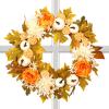Wezalget 45 cm Artificial Autumn Door Wreath view 1