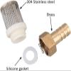 Pipe Filter, High-Performance Water Pump Filter with Brass Screen for Pressure Washers and Garden Irrigation, 619 mm Suction Hose Filter (19 mm) view 4