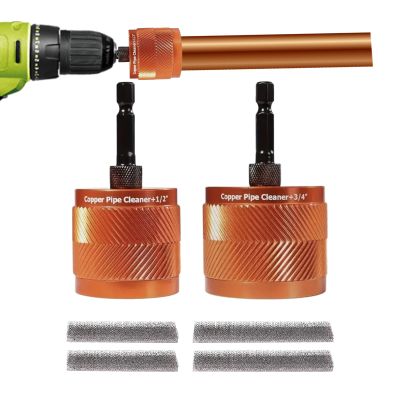 Copper Pipe Cleaner, Handheld Inner/Outer Spiral-Wire Brush