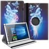 NAUCI Tablet Case Compatible with BUFO TP1040, TP1036, MB1001, 10.1-Inch Faux Leather Cover, 360° Rotatable Stand, Pattern 25 view 1
