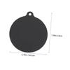 Black Round Silicone Protective Mat for Cooktop, 2 Pieces view 2