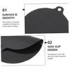 Black Round Silicone Protective Mat for Cooktop, 2 Pieces view 3
