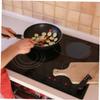 Black Round Silicone Protective Mat for Cooktop, 2 Pieces view 4