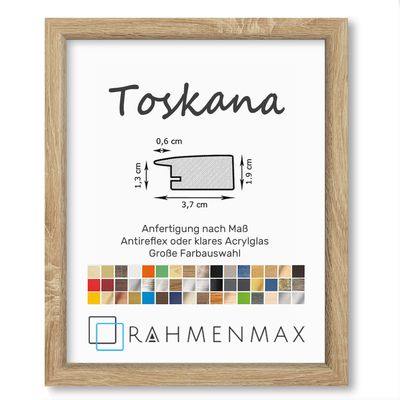 RahmenMax Tuscany MDF Picture Frame, Sonoma Oak, for 61 x 86 cm Images