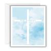 WBdesignz “Rest in Peace” Sympathy Card with White Envelope, Cross and Sky Motif, DIN A6 view 1
