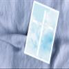 WBdesignz “Rest in Peace” Sympathy Card with White Envelope, Cross and Sky Motif, DIN A6 view 2