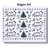 Rub-On Stickers: Guten Appetit, Trees, Deer, Christmas, Sayings, Merry Christmas, DIN A4 view 2