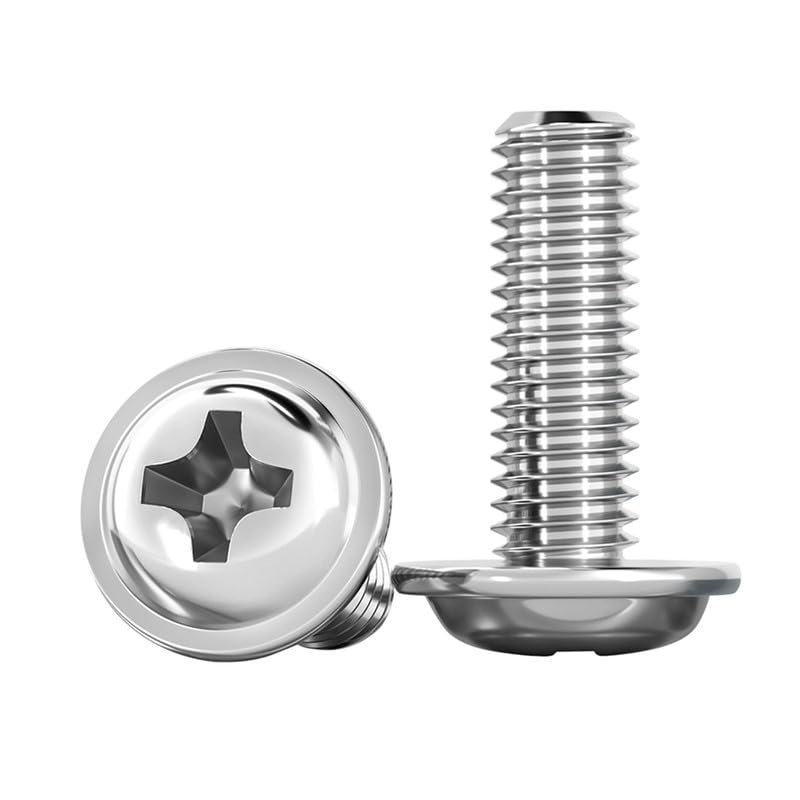 ORANXIN M3.5 x 14 mm 20-Piece Phillips Pan Head Screws with Washer, 304 Stainless Steel