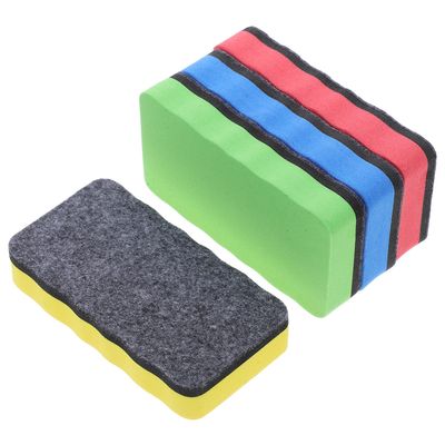 Alipis 20-Piece Magnetic Whiteboard Erasers, White EVA, Rectangular, Reusable for Whiteboards and Chalkboards