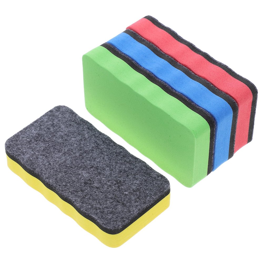 Alipis 20-Piece Magnetic Whiteboard Erasers, White EVA, Rectangular, Reusable for Whiteboards and Chalkboards