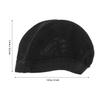 HOODANCOS Black Woven Synthetic Hair Net Cap for Dolls, Fits 14–15 cm Doll Heads view 2