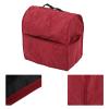 Alomejor Quilted Stand Mixer Dust Cover, Wine Red, with Large Pockets view 3