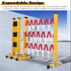 Expandable Mobile Barricade with Wheels, Retractable Traffic Fence, 1.2 m x 7 m view 2