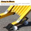 Expandable Mobile Barricade with Wheels, Retractable Traffic Fence, 1.2 m x 7 m view 4