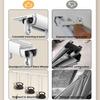 Double-Track Aluminum Curtain Rod, Easy-Install Ceiling or Wall Mount, Black, 4.6 ft (1.4 m) view 2