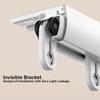 Double-Track Aluminum Curtain Rod, Easy-Install Ceiling or Wall Mount, Black, 4.6 ft (1.4 m) view 4