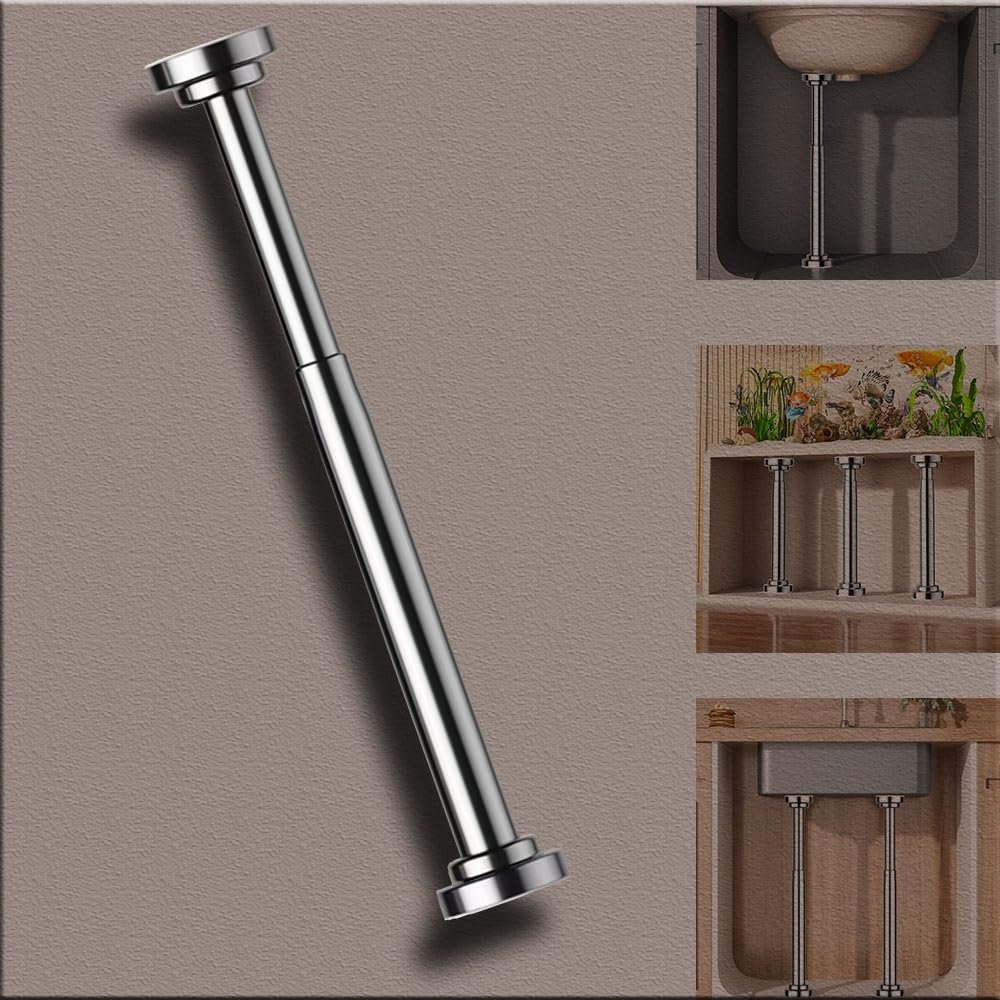 LOKLNEYK No-Drill Sink Support Bracket, Telescoping Leg, 60–110 cm