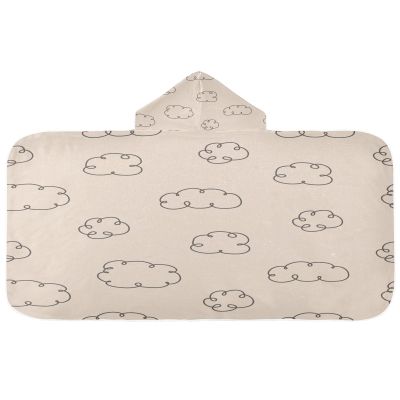 HMZXZ Hooded Kids’ Bath Towel, Cartoon Clouds, 127 x 59.7 cm
