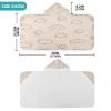 HMZXZ Hooded Kids’ Bath Towel, Cartoon Clouds, 127 x 59.7 cm view 3