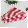 HOLIDYOYO 200 Sheets of Plaid Greaseproof Baking Paper for Fried Foods and Air Fryers view 4
