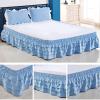 Microfiber Bed Skirt, Single/Double/King Size, Extra Deep, Brushed Design, Soft, Breathable and Easy-Care, White Princess Bed Frame (Fuchsia, 120 x 200 x 45 cm) view 2