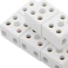 High-Frequency Terminal Connectors, 30 A, 5-Hole, 8-Pack, Beige Ceramic view 3