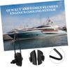 TOGEVAL Outboard Motor Flush Muffs, Black, with Dual Water Inlets view 4