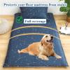 Japanese Futon Cover for Floor Mattress, Twin, Zippered, Geometry, 90 x 200 cm/35 x 79 in view 2