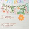 2-Piece Marigold Garland Set with Hanging Strings, Paper Flower and Happy Birthday Banners view 4
