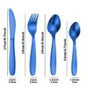 Personalized Engraved Stainless Steel Cutlery Set, 4 Pieces, Z-Blue Children's Cutlery view 2