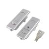 Zinc Alloy Cabinet Lock with Flat Handle, Keyed, Silver-Plated MS509 view 1