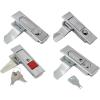 Zinc Alloy Cabinet Lock with Flat Handle, Keyed, Silver-Plated MS509 view 2