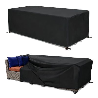OOOXZO 600D Oxford Patio Furniture Cover, 140 x 130 x 60 cm, Black