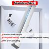 Durable Stainless Steel Outdoor Overflow Waterfall, Black/Silver Pond Waterfall with Accessories (Silver, 190 cm) view 2