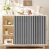 Dustproof Waterproof Cabinet Curtain with Track, Gray, 130 x 60 cm view 1