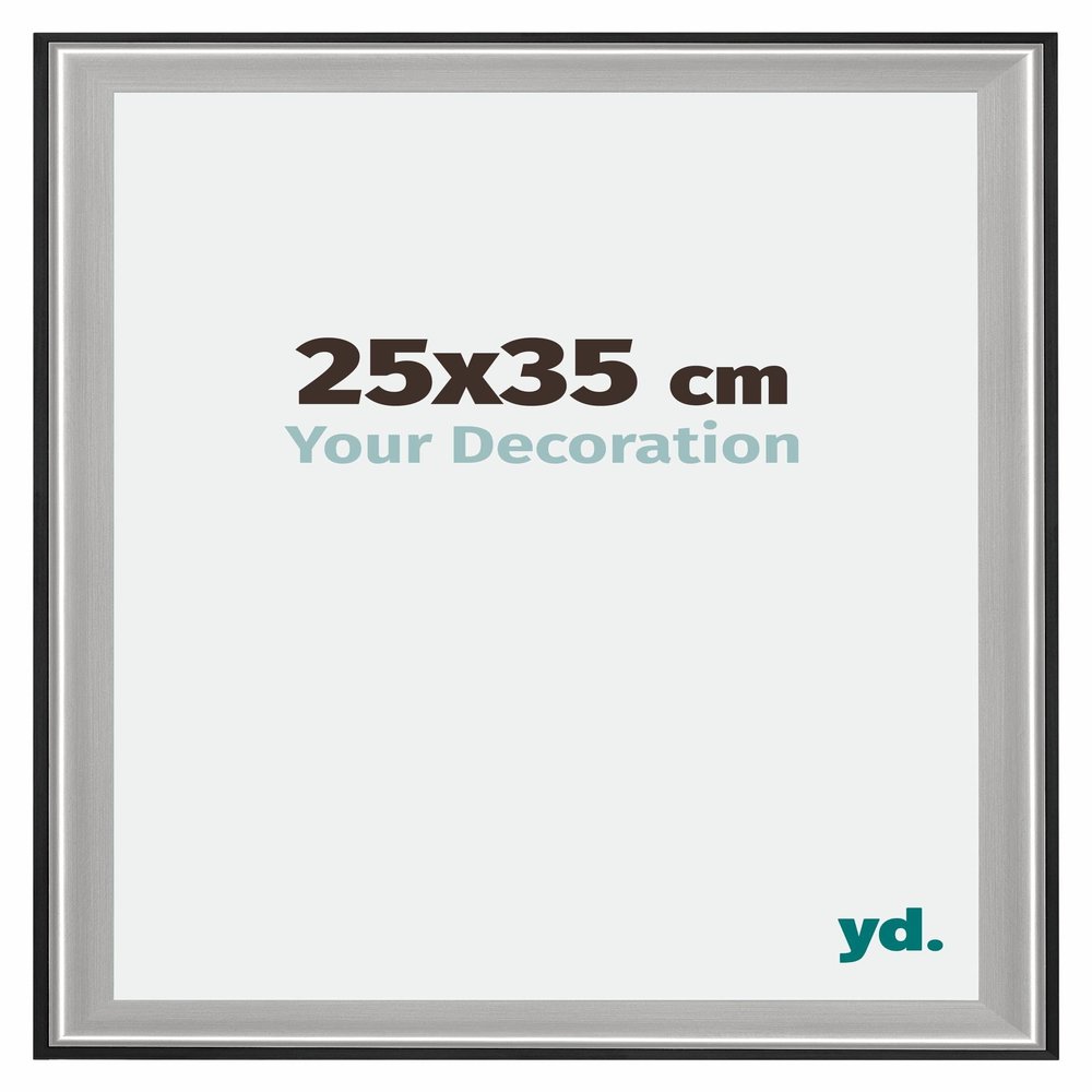 yd. Puzzle Frame 25x35 Black Silver Polished Wood Frame Birmingham