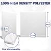 Hiseng 12-Pack Self-Adhesive Acoustic Panels, 30 x 30 cm, Soundproof Wall Panels, Sound Absorbers for Office, TV Wall, Gaming and Recording Studio, Circle (Beige 2, 30 x 30 cm) view 2