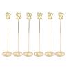 Adfaga Metal Table Numbers, Freestanding Table Signs with Stable Bases for Weddings, Parties and Banquets, 6-Piece Set (27) view 1