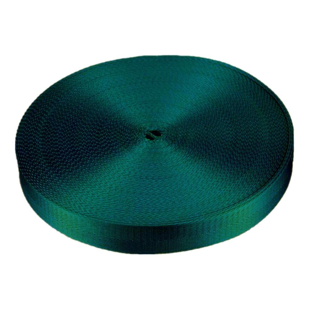 XLANDALYUEFA Heavy-Duty Nylon Webbing, Multicolor, 25/38 mm Wide, 4.518 m Long (Dark Green, 25 mm/5 Yards)