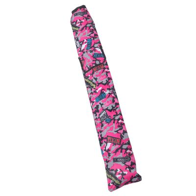 PRETYZOOM Foldable Pink Fishing Rod Bag, Oxford Fabric, Portable