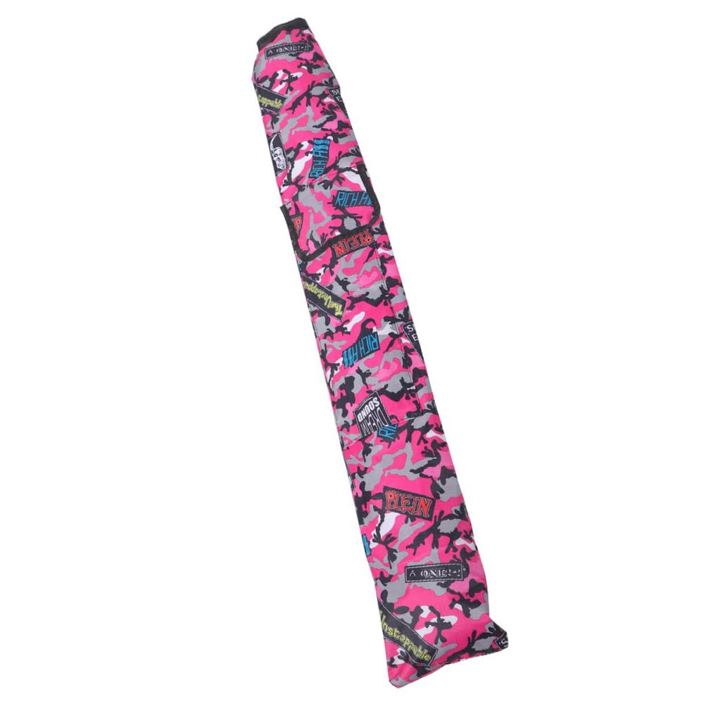 PRETYZOOM Foldable Pink Fishing Rod Bag, Oxford Fabric, Portable