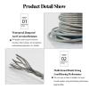 Garden Wire for Climbing Plants, 50 m PVC-Coated 304 Stainless Steel Wire Rope, 35 mm (4 mm Diameter) view 3