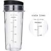 16 oz Replacement Cups Compatible with Ninja QB3001SS Fit Compact Personal Blender, 2-Pack with Lids view 3